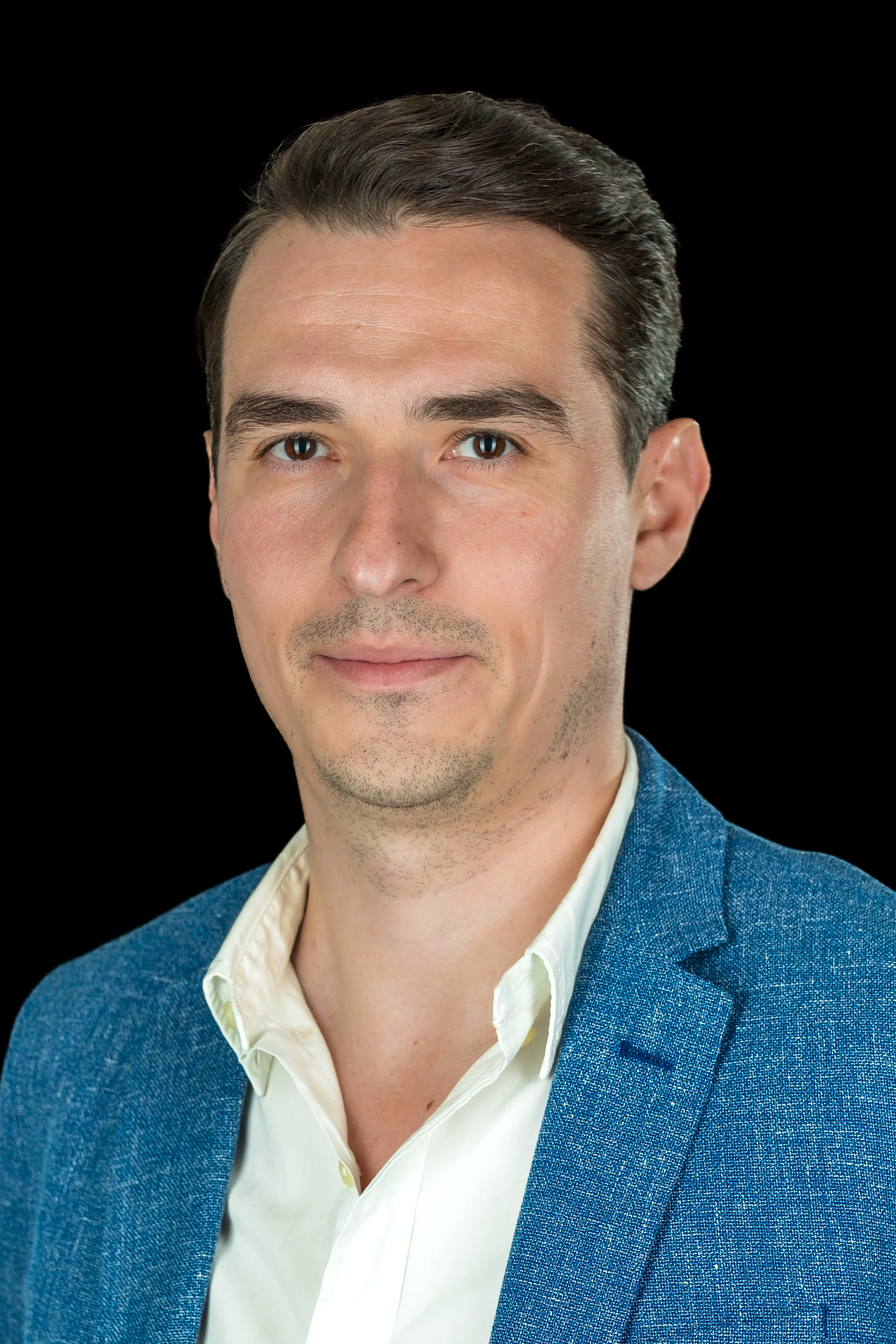 Adfin Founder & Team Photography - Studio headshot, black background